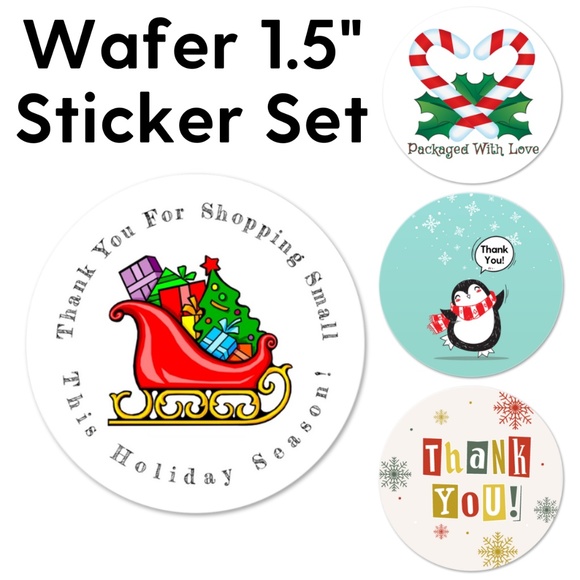 Holiday Variety Wafer Sticker Set - Picture 1 of 6